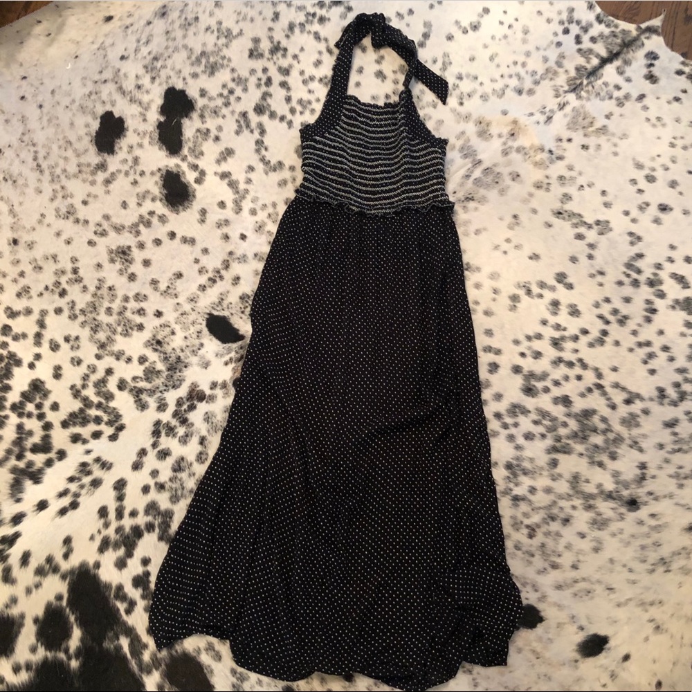 Urban Outfitters Black Halter Midi Dress